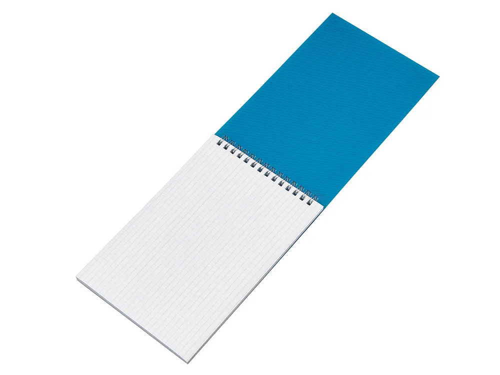 Блокнот А5 в пластиковой обложке синий - фото 3