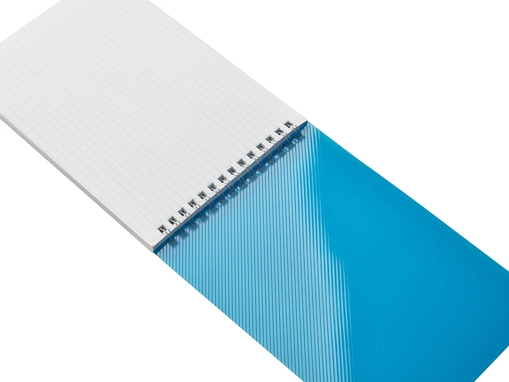 Блокнот А5 в пластиковой обложке синий - фото 4