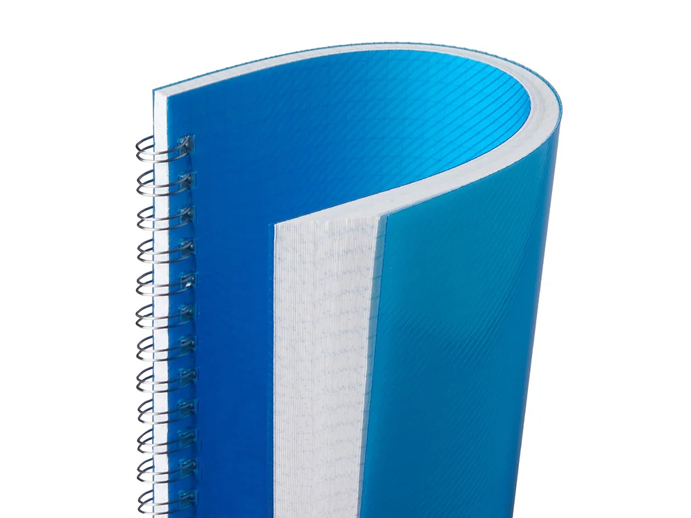 Блокнот А5 в пластиковой обложке синий - фото 6