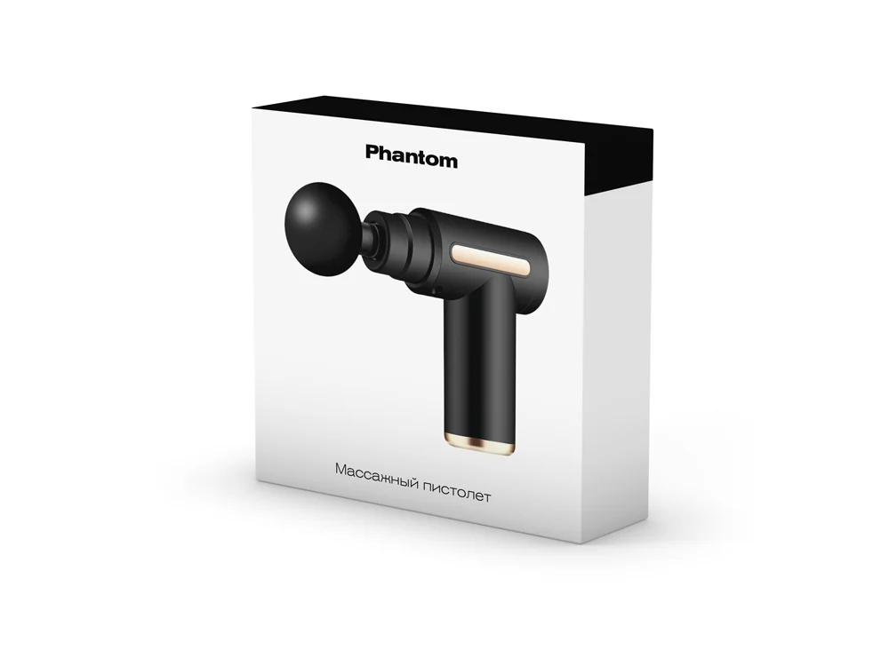 Массажер-пистолет для тела «Wellness Phantom», черный - фото 5