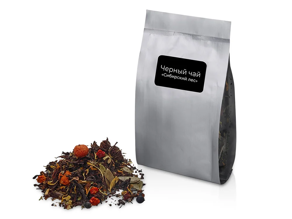 Чай черный «Сибирский лес», серия Herbalis, серебристый