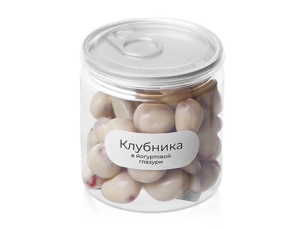 Клубника в йогуртовой глазури Glazura 140 гр белый