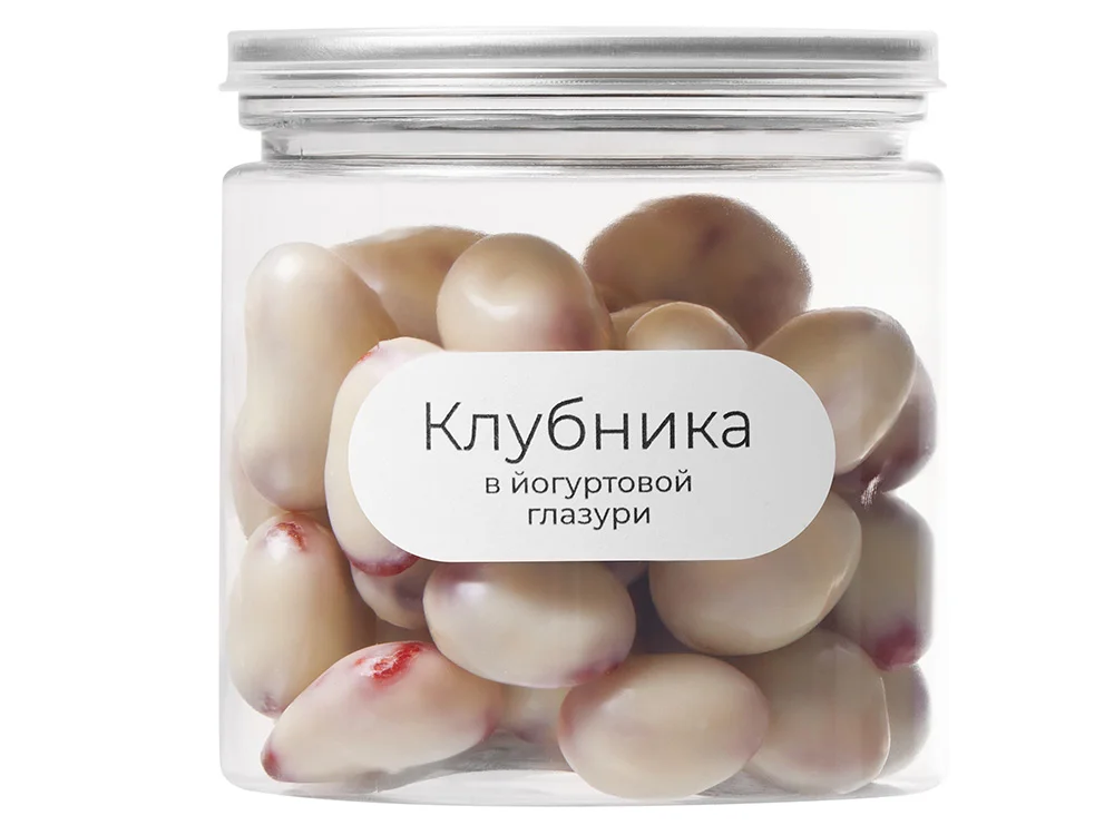 Клубника в йогуртовой глазури Glazura 140 гр белый - фото 2