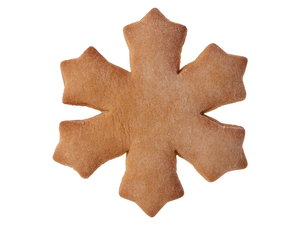 Пряник имбирный Снежинка белый - фото 2