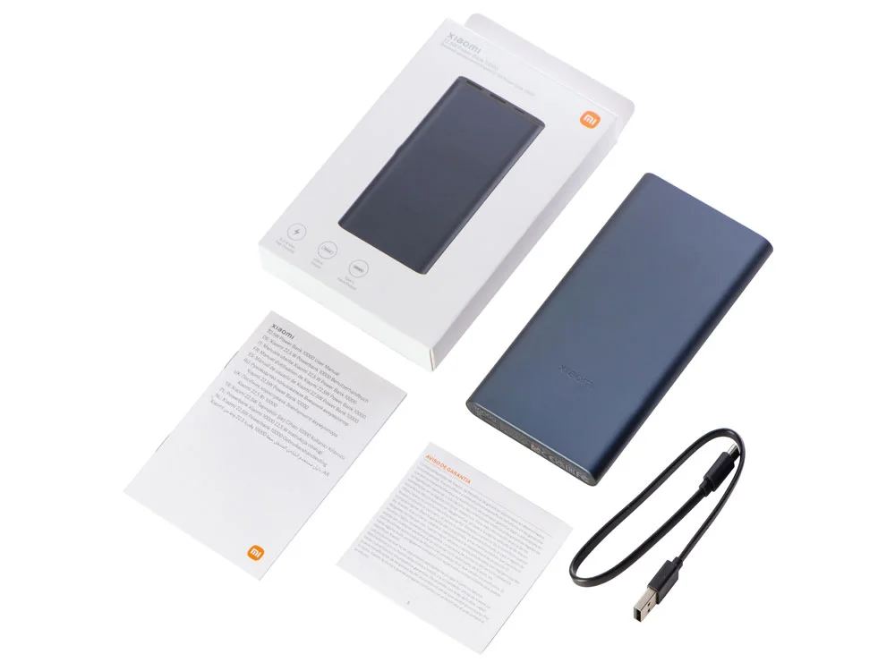 Внешний аккумулятор 22.5W Power Bank с быстрой зарядкой QC/PD 10000 mAh синий черный - фото 11