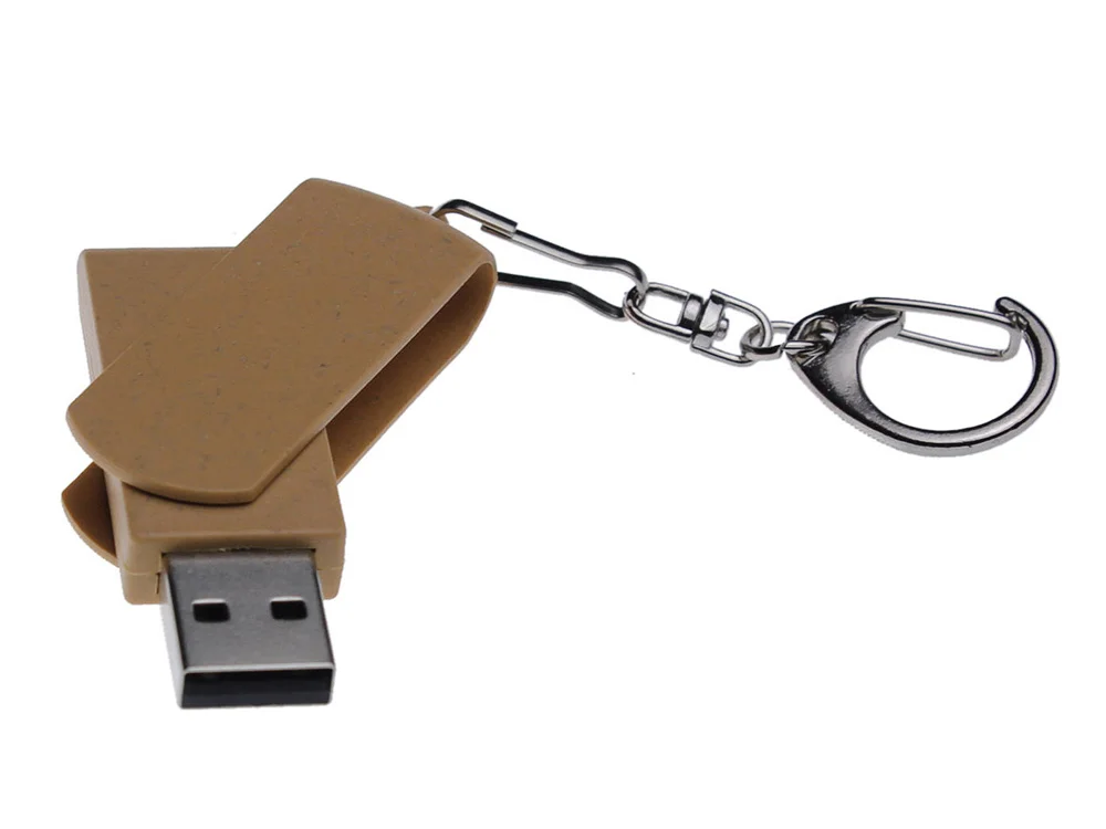 USB 2.0- флешка промо Варуна на 512 Мбайт с поворотным механизмом коричневый 512Mb - фото 3
