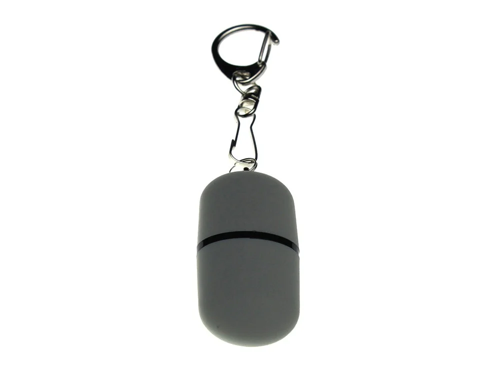 USB 2.0- флешка Goutte Soft-touch на 4 Гб каплевидной формы серый 4Gb - фото 3