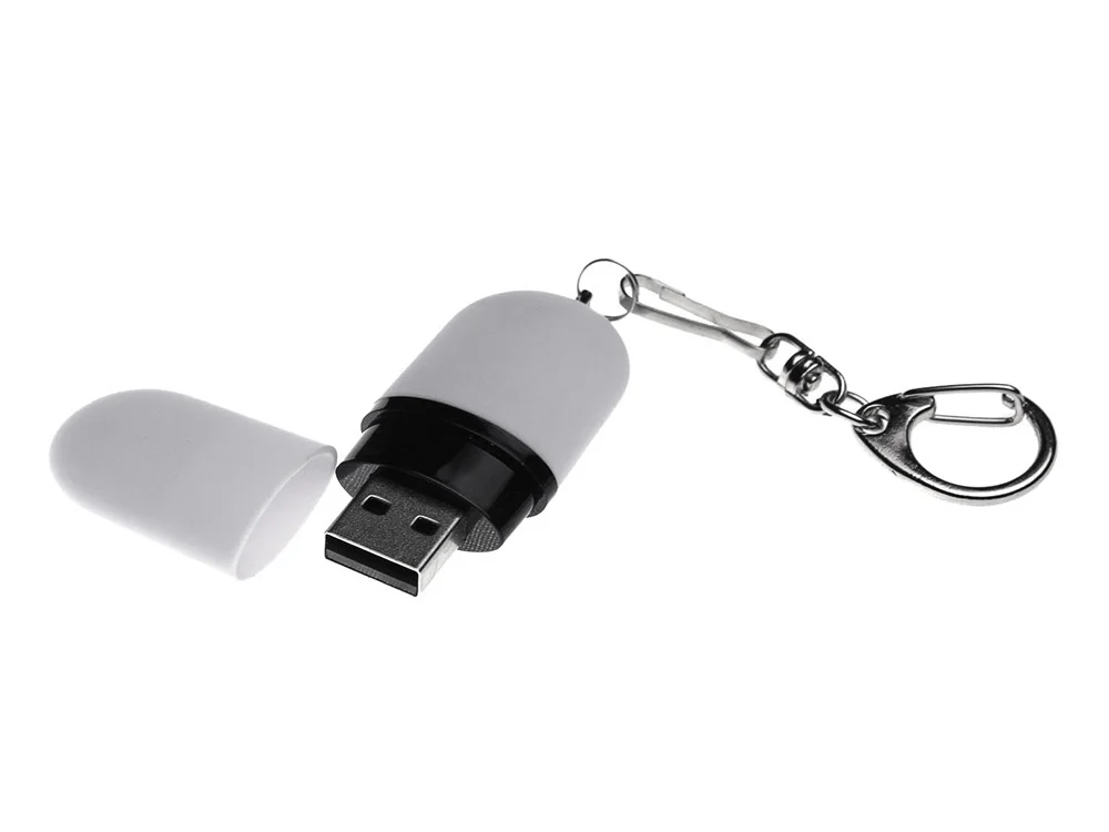 USB 3.0- флешка Goutte Soft-touch на 32 Гб каплевидной формы белый 32Gb - фото 2