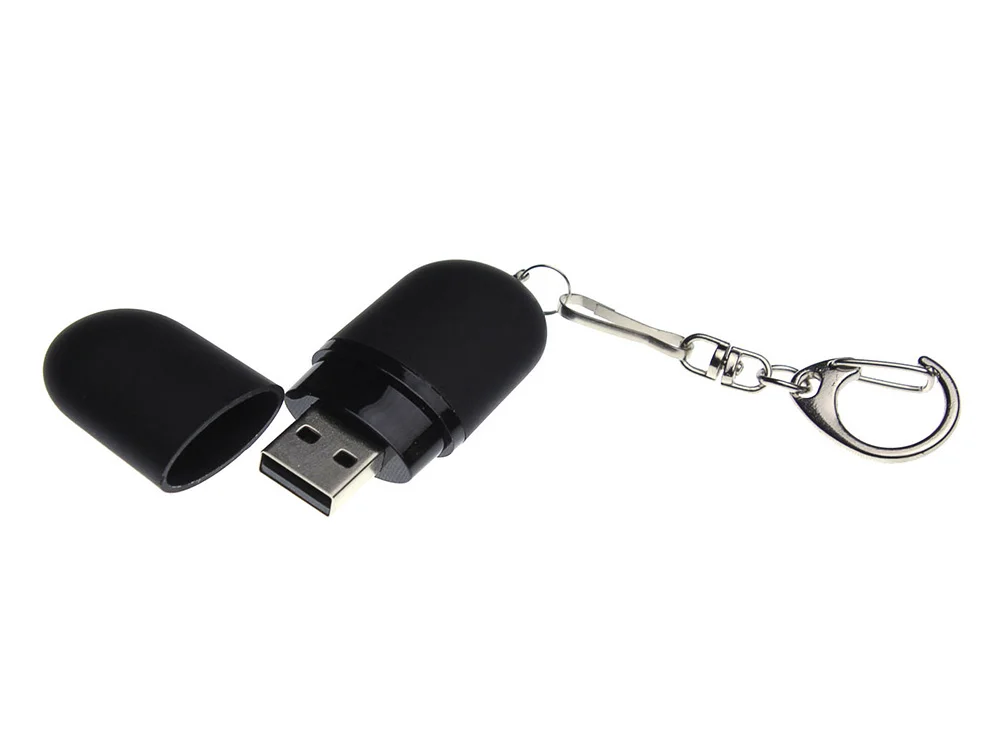USB 3.0- флешка Goutte Soft-touch на 64 Гб каплевидной формы черный 64Gb - фото 2