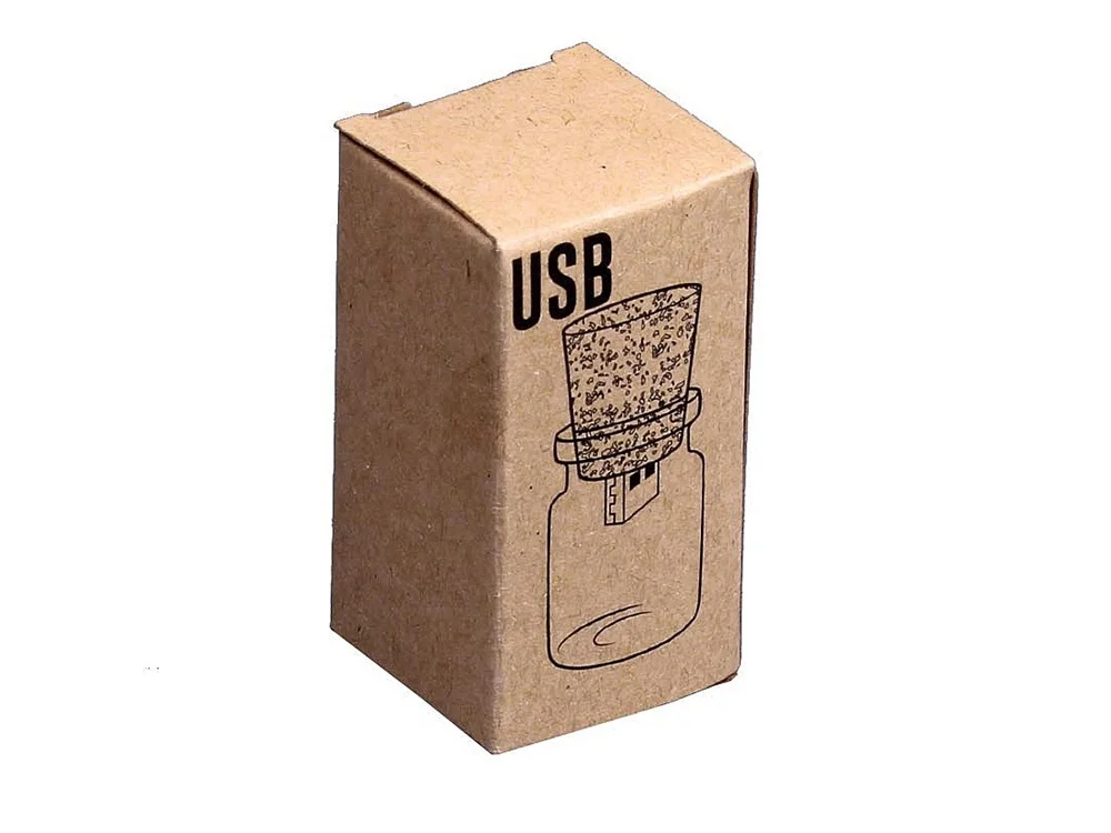 USB 3.0-флешка на 128 Гб в виде пробки в бутылочке натуральный прозрачный 128Gb - фото 3