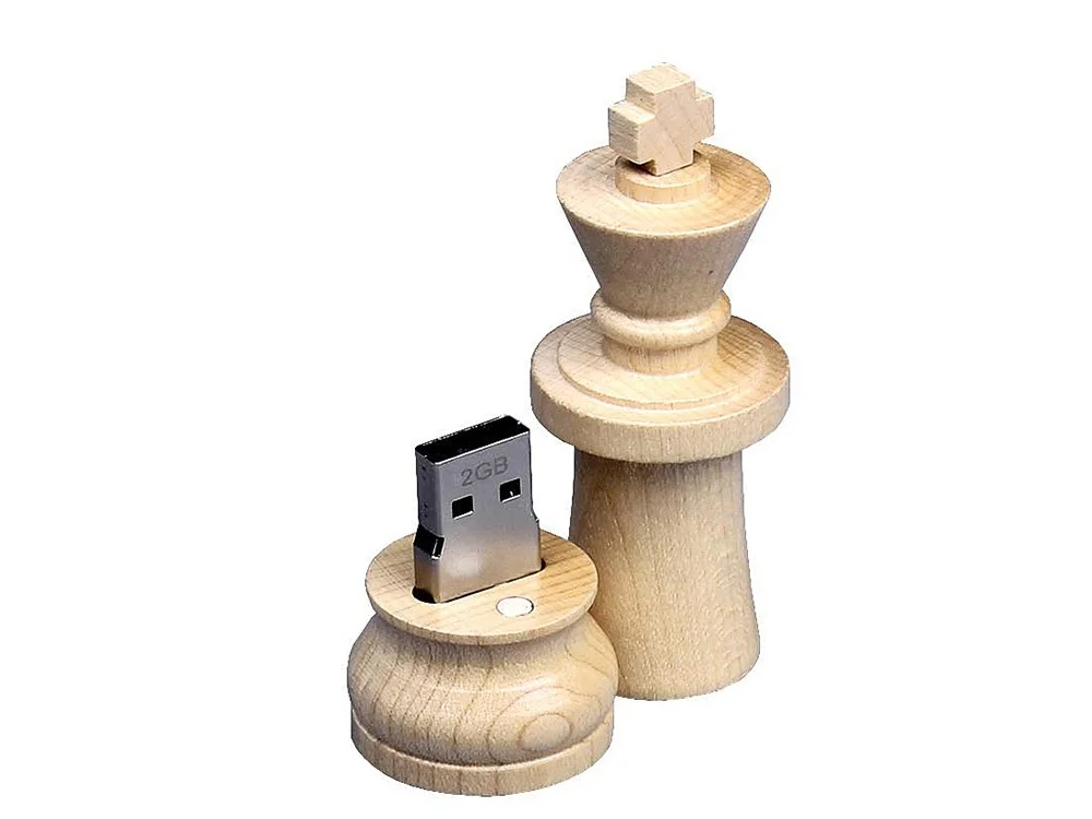 USB 2.0- флешка на 32 Гб Ферзь натуральный 32Gb - фото 2