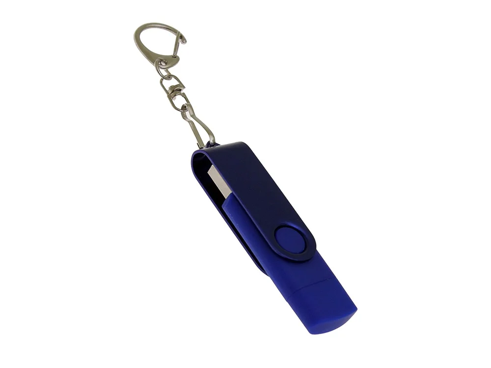 USB 3.0- флешка с поворотным механизмом и дополнительным разъемом Type-C - фото 4