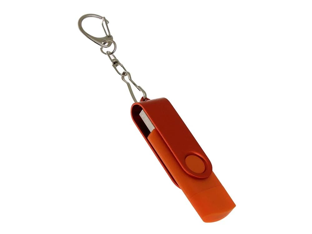 USB 3.0- флешка с поворотным механизмом и дополнительным разъемом Type-C - фото 5