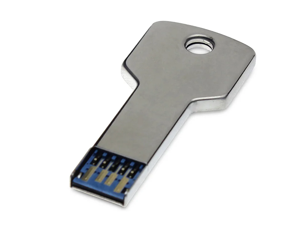 USB 3.0- флешка на 32 Гб в виде ключа серебристый 32Gb