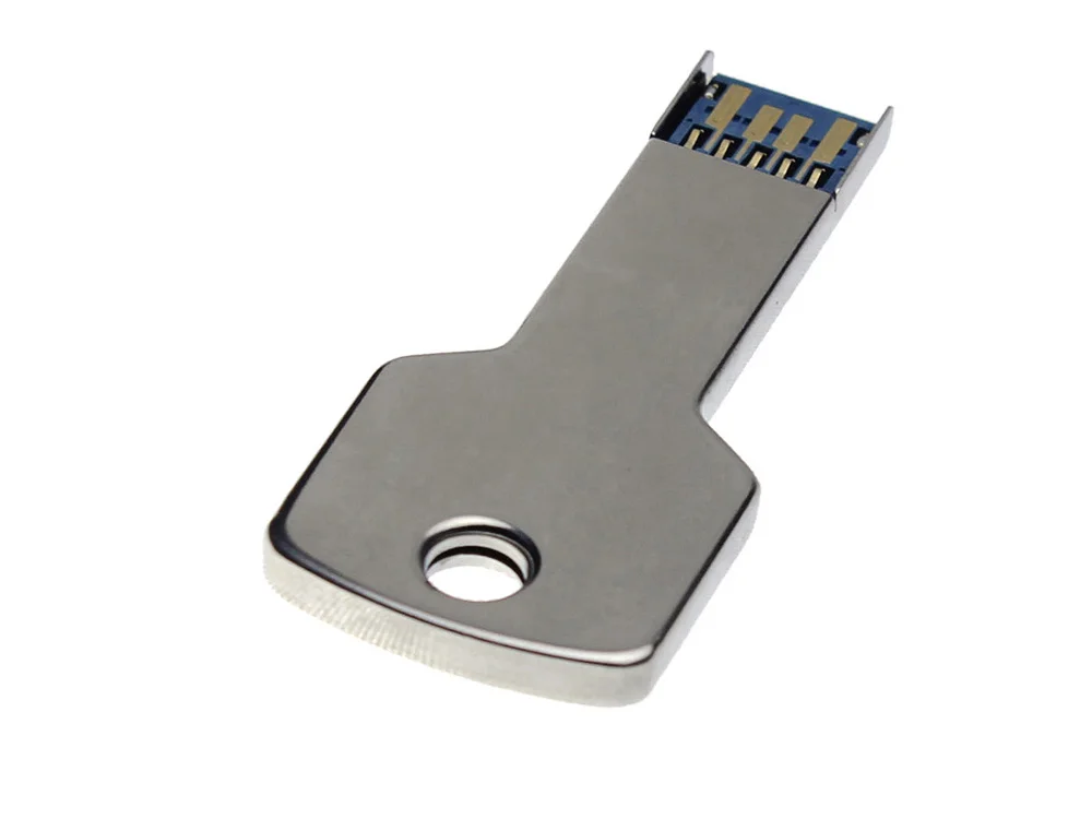USB 3.0- флешка на 32 Гб в виде ключа серебристый 32Gb - фото 3