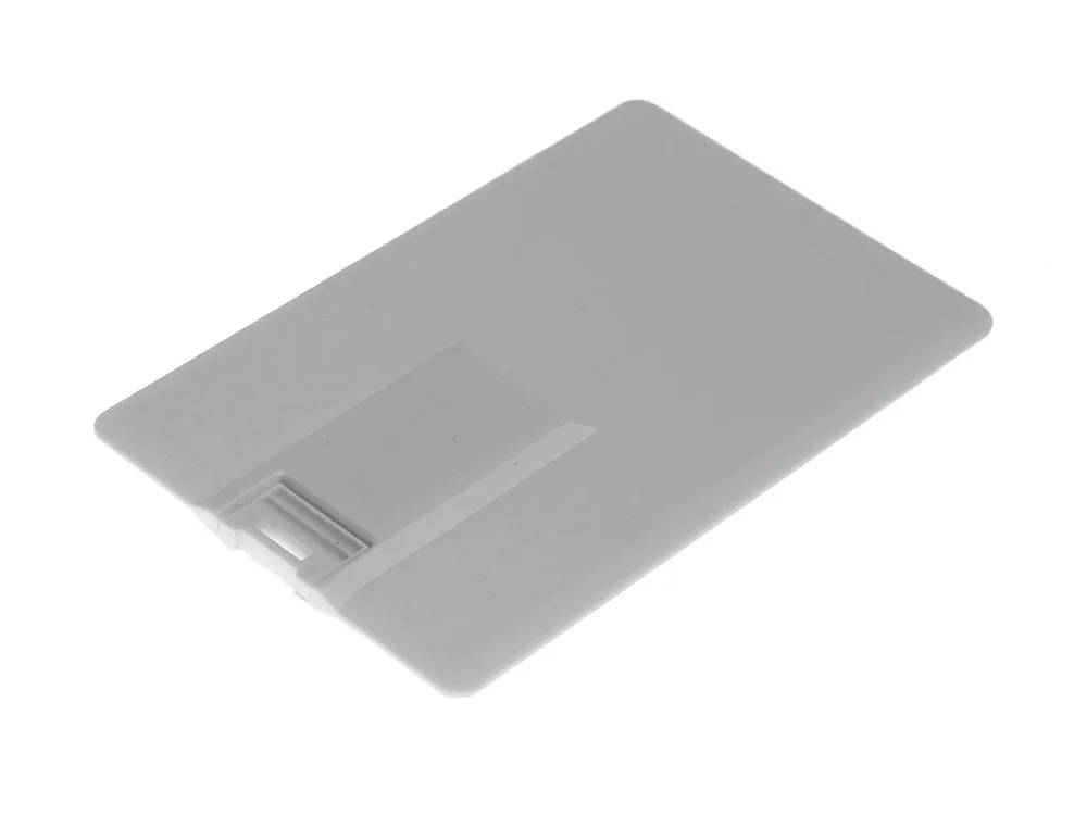 USB 3.0- флешка на 256 Гб в виде визитки с раскладным чипом белый 256Gb - фото 2