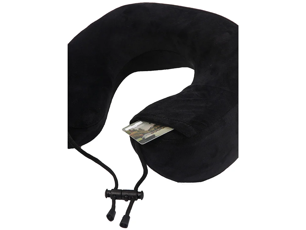 Подушка для путешествий с эффектом памяти «Bluewinder», черный - фото 6