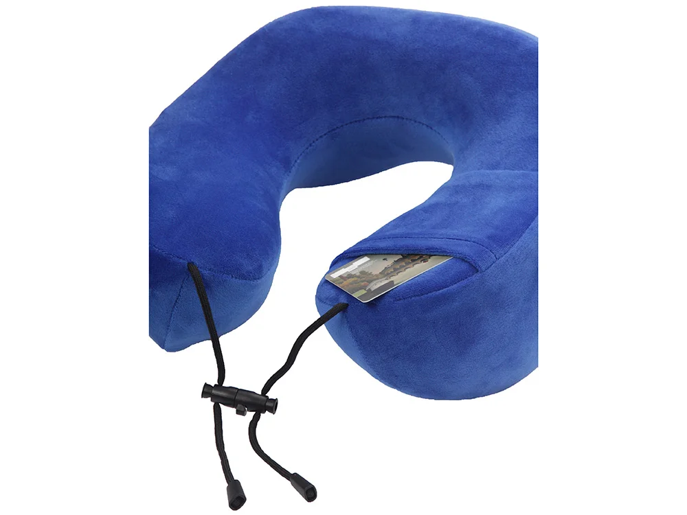 Подушка для путешествий с эффектом памяти «Bluewinder», синий - фото 6