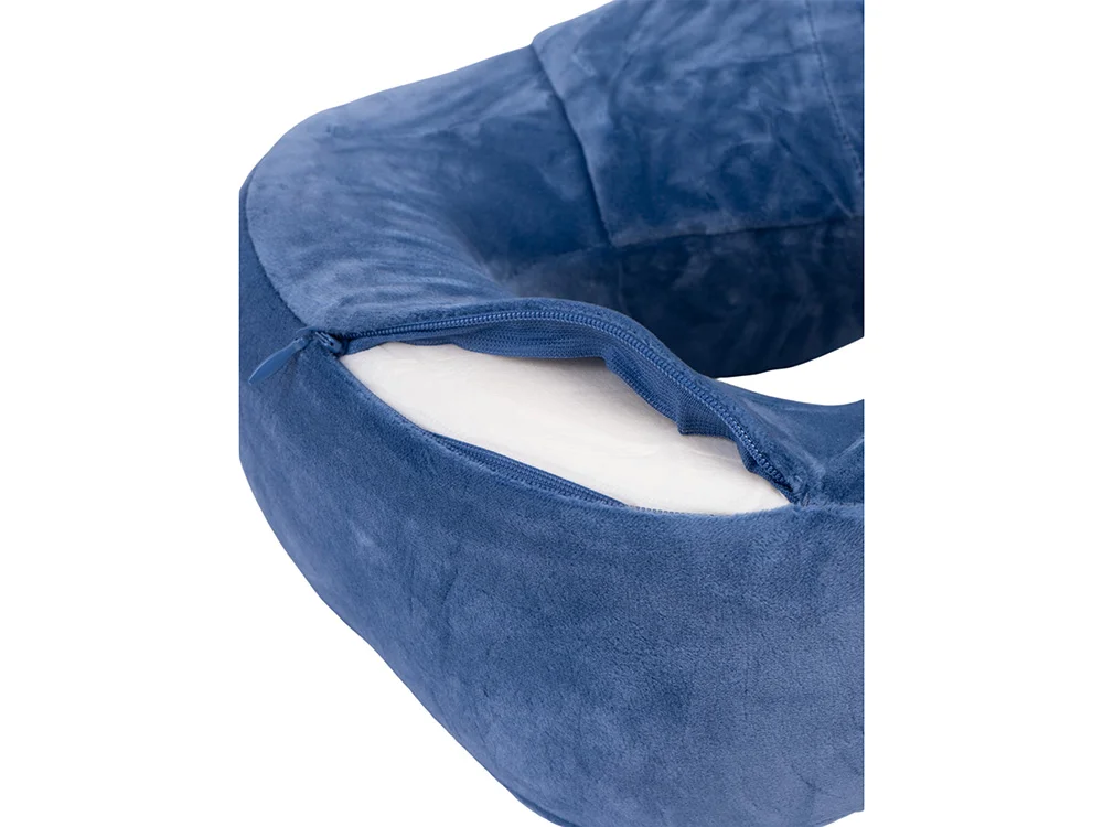 Подушка для путешествий с эффектом памяти «Bluewinder», синий - фото 5