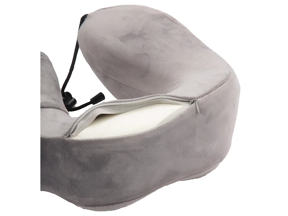 Подушка для путешествий с эффектом памяти «Bluewinder», серый - фото 5