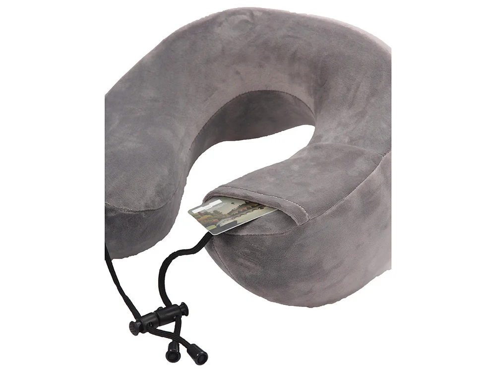 Подушка для путешествий с эффектом памяти «Bluewinder», серый - фото 7