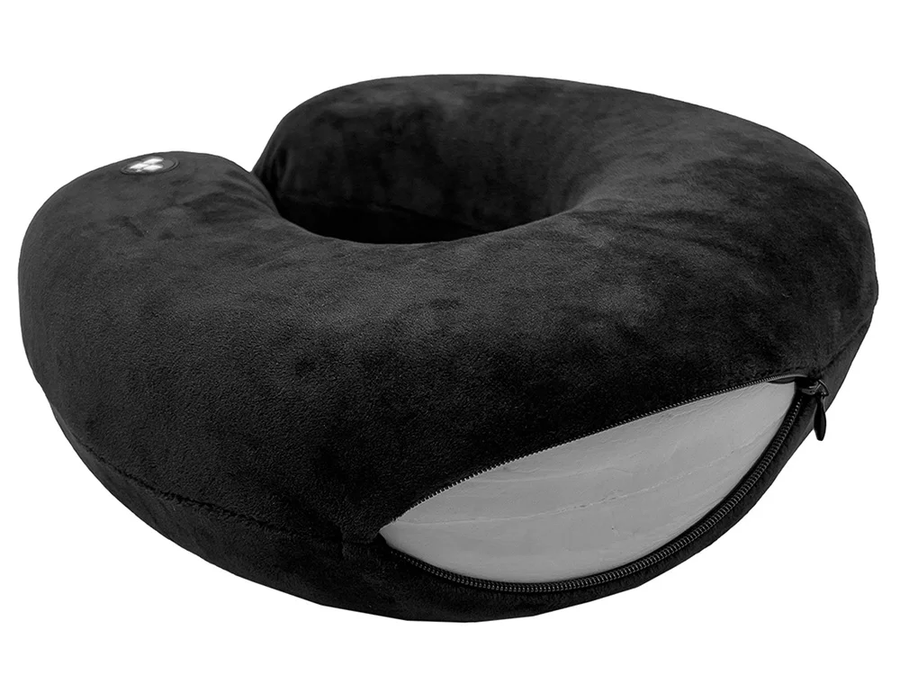 Подушка для путешествий с эффектом памяти «Drowsy», черный - фото 6