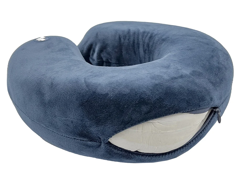 Подушка для путешествий с эффектом памяти «Drowsy», синий - фото 6