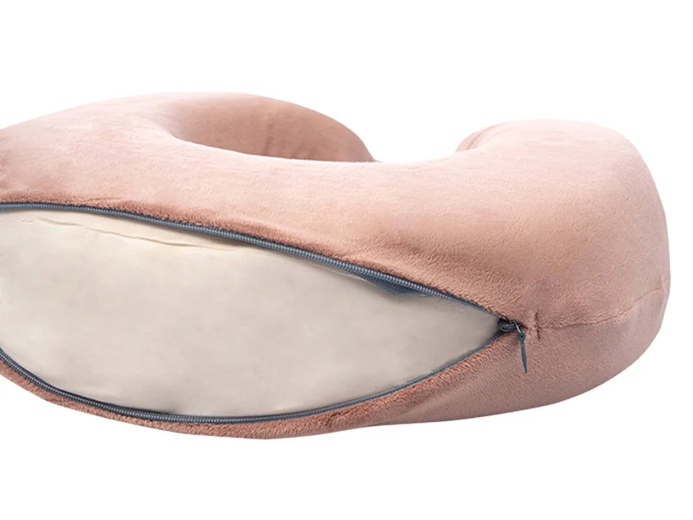 Подушка для путешествий с эффектом памяти «Drowsy», розовый - фото 6