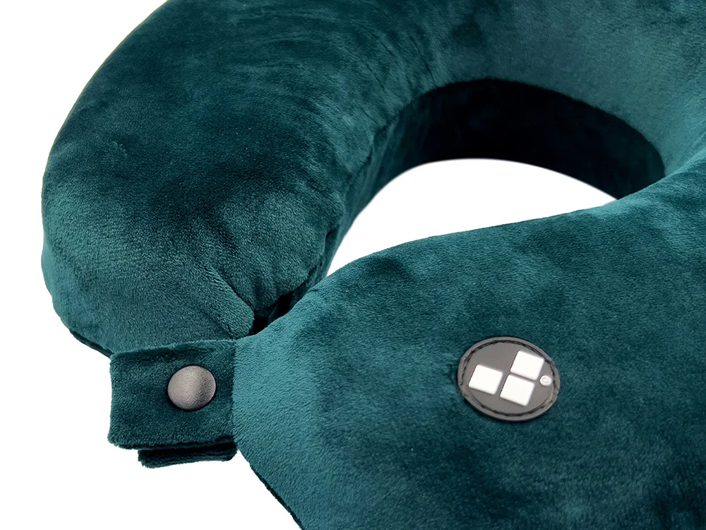 Подушка для путешествий с эффектом памяти «Drowsy», зеленый - фото 3