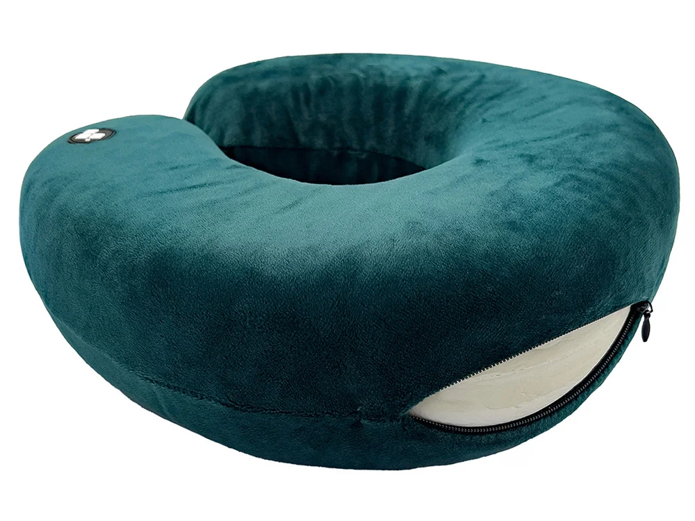 Подушка для путешествий с эффектом памяти «Drowsy», зеленый - фото 6