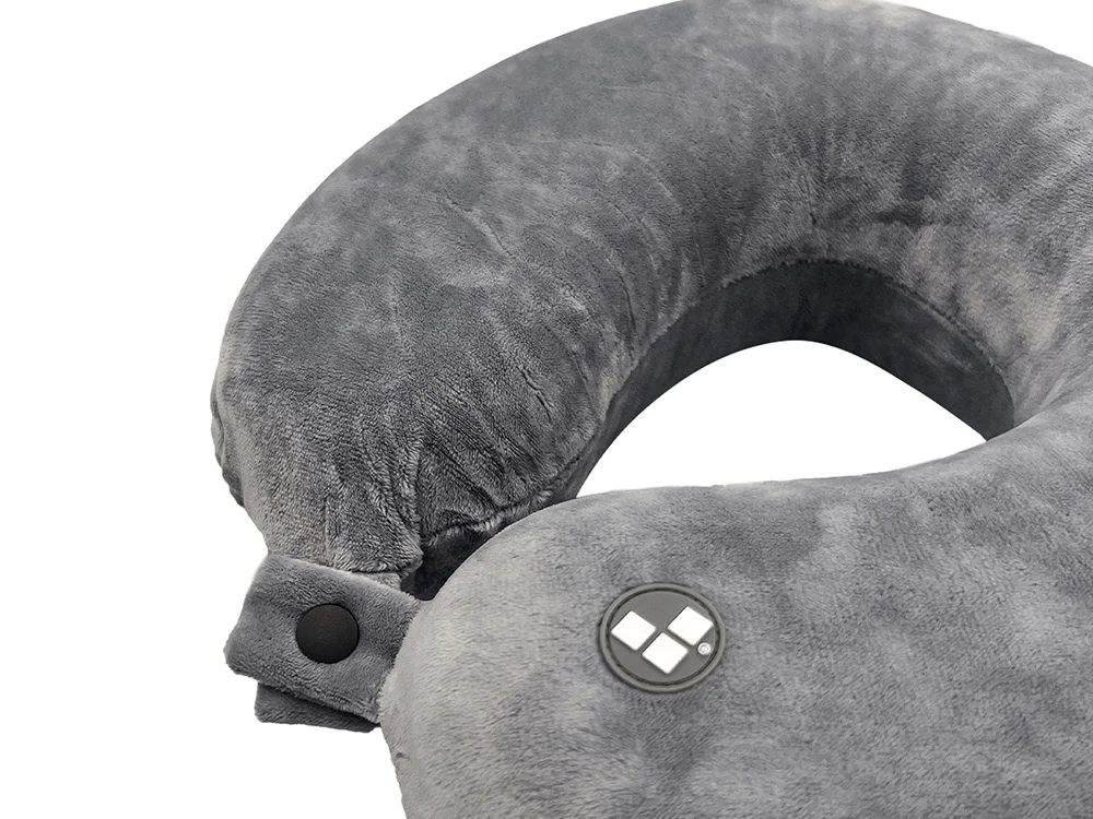 Подушка для путешествий с эффектом памяти «Drowsy», серый - фото 4
