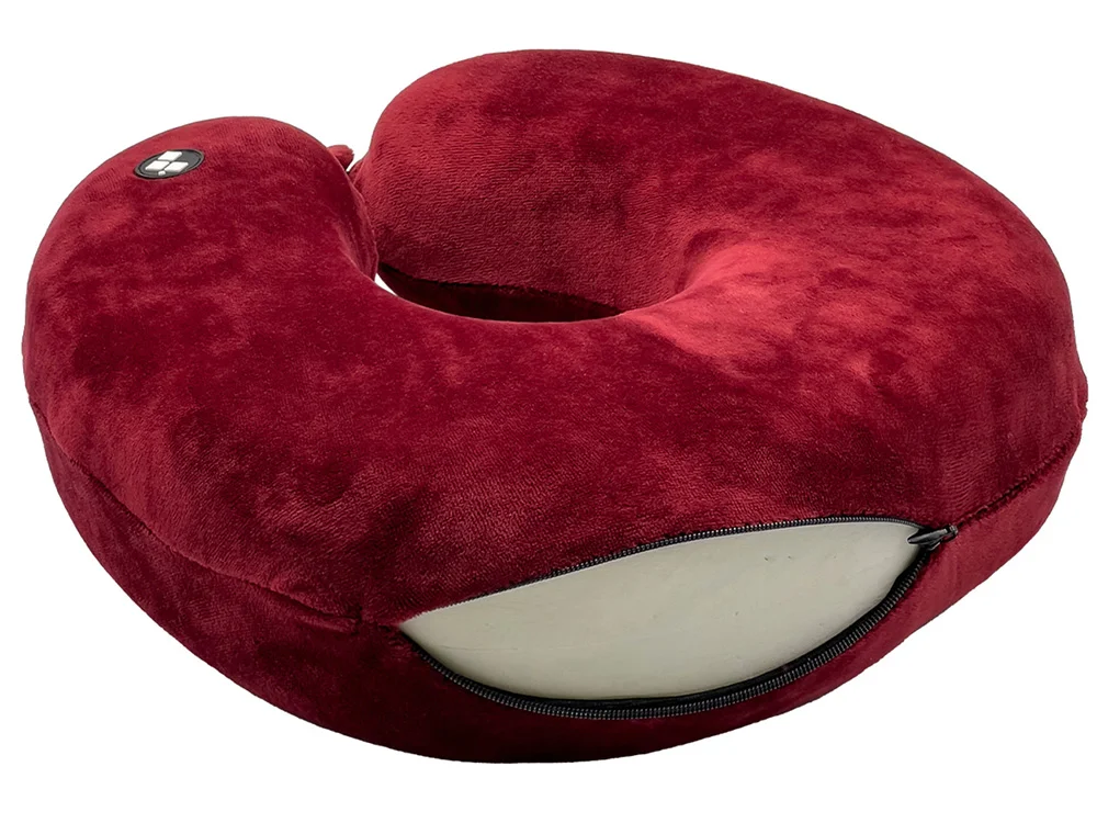 Подушка для путешествий с эффектом памяти «Drowsy», бордовый - фото 5