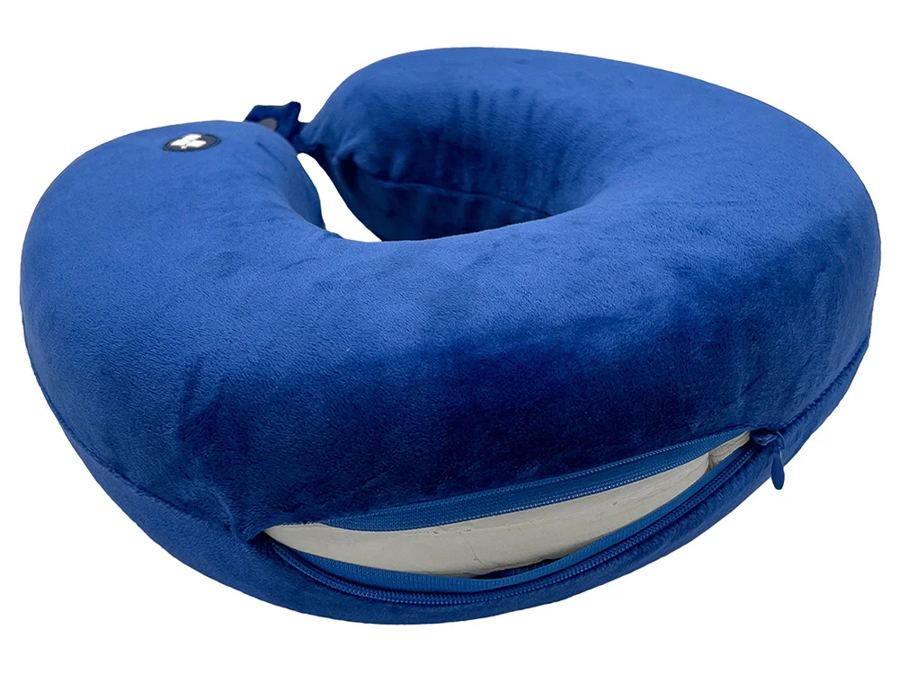 Подушка для путешествий с эффектом памяти «Drowsy», синий - фото 5