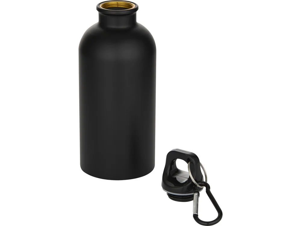 Бутылка для воды Oregon переработанная сталь 400 мл черный - фото 3