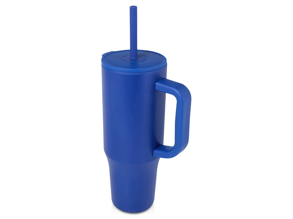 Герметичная термокружка Brady с силиконовой трубочкой переработанная сталь - фото 2