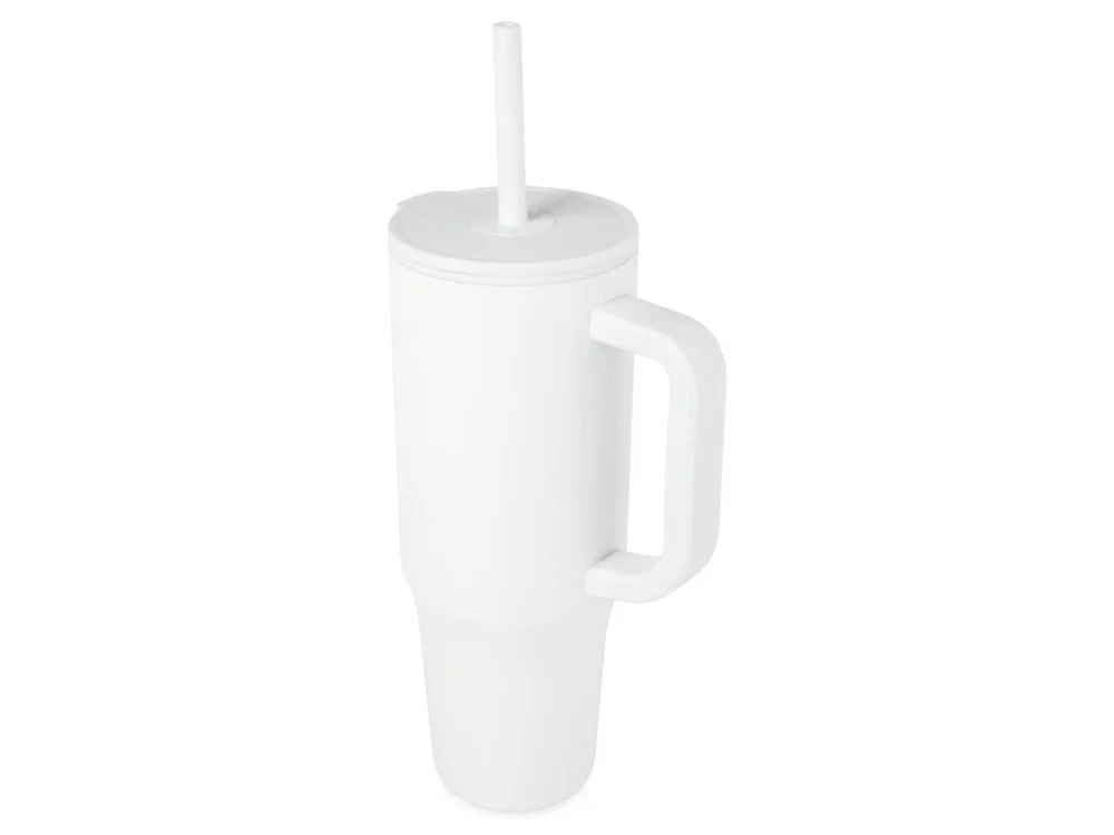 Герметичная термокружка Brady с силиконовой трубочкой переработанная сталь