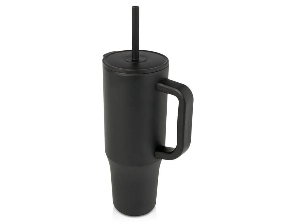 Герметичная термокружка Brady с силиконовой трубочкой переработанная сталь - фото 8