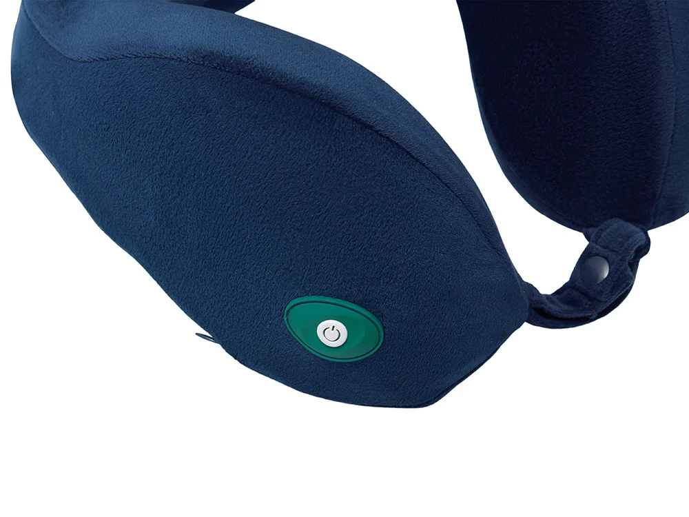 Подушка для путешествий массажная «Massage Tranquility Pillow», темно-синий - фото 3