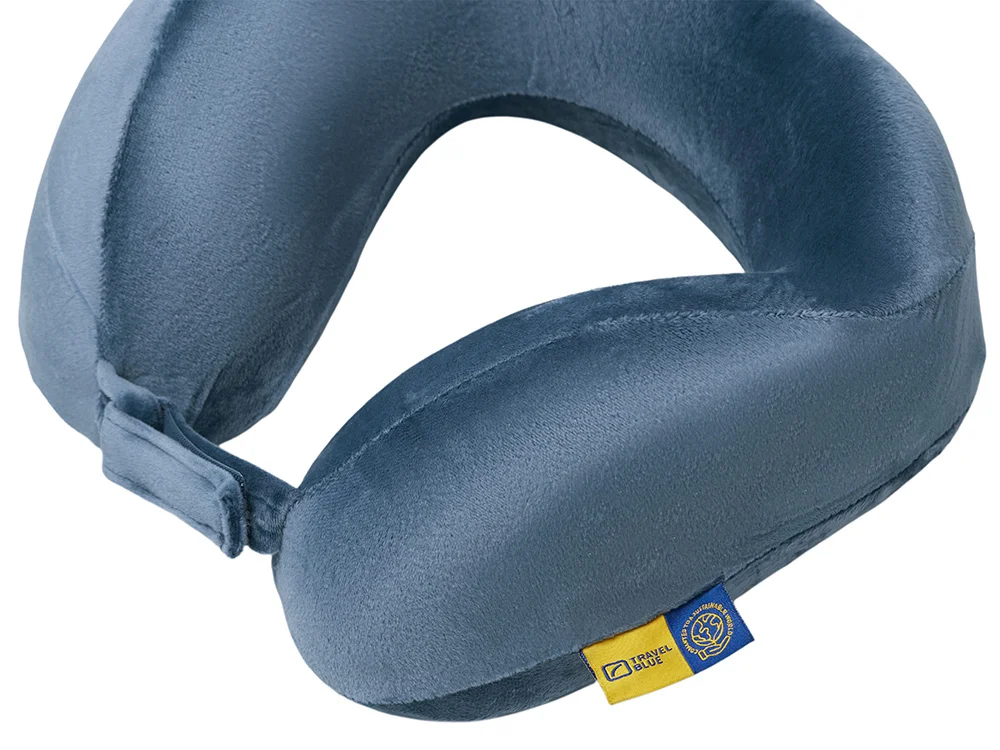 Подушка для путешествий с эффектом памяти «Tranquility Pillow», синий - фото 4
