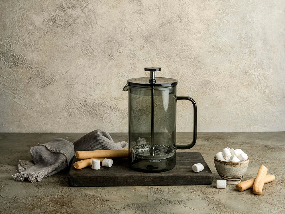 Френч-пресс «TOMAS», 600 мл, серый - фото 3