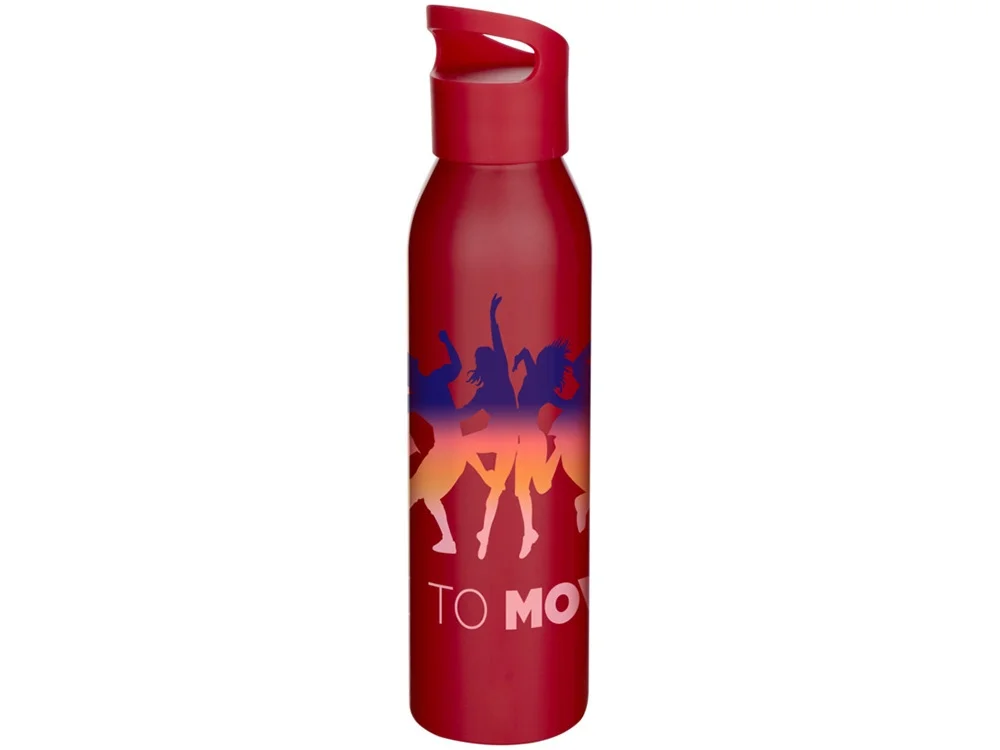 Бутылка для воды из переработонной стали Sky 650 мл красный - фото 4