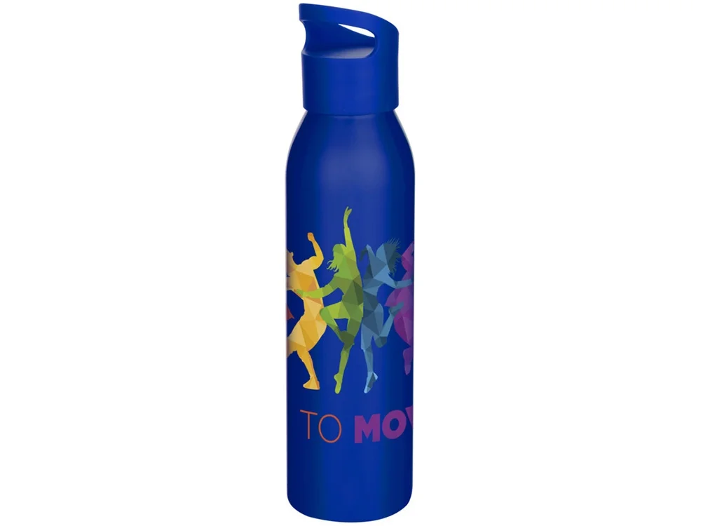 Бутылка для воды из переработонной стали Sky 650 мл синий - фото 4