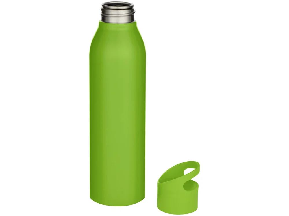 Бутылка для воды из переработонной стали Sky 650 мл зеленое яблоко - фото 3