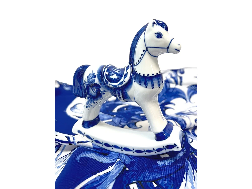 Подарочный набор Гжель синий - фото 4