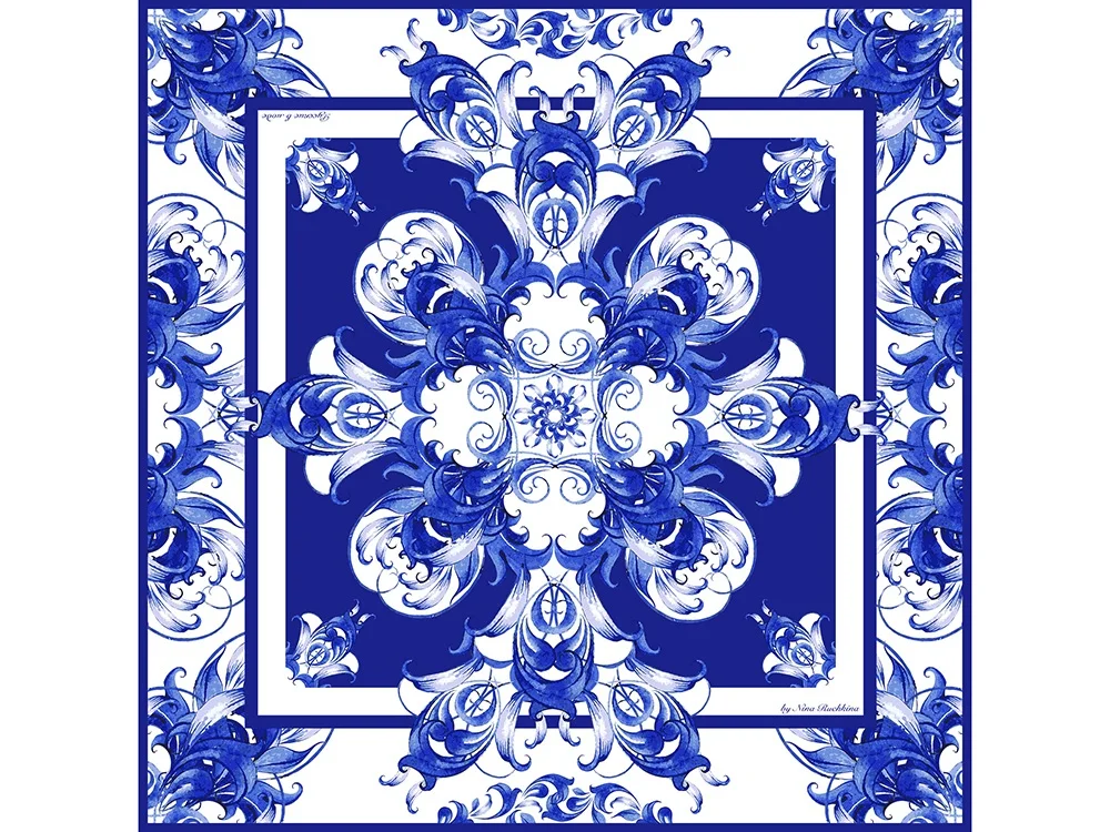 Подарочный набор Гжель синий - фото 5