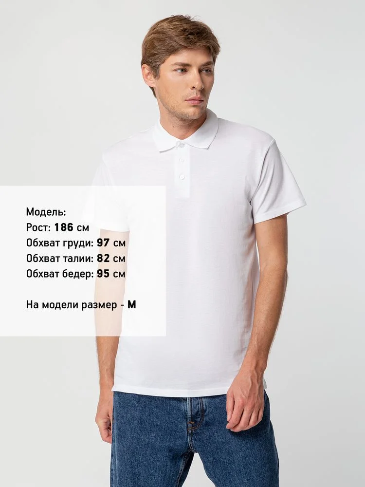Рубашка поло мужская Summer 170 темно-зеленая - фото 4