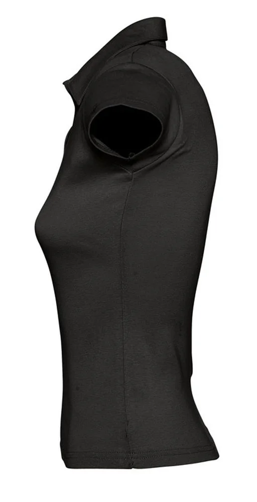 Рубашка поло женская без пуговиц Pretty 220, черная - фото 3