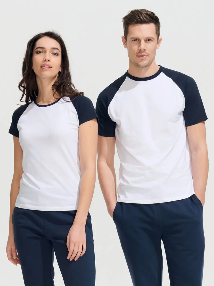 Футболка мужская двухцветная Funky 150 белый/красный размер M - фото 5