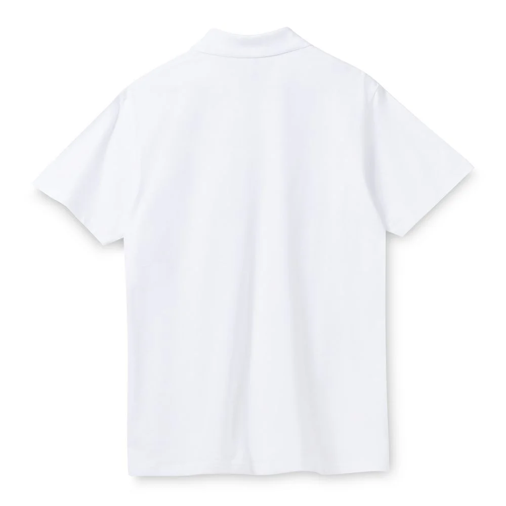 Рубашка поло мужская Spring 210 белая размер M - фото 2