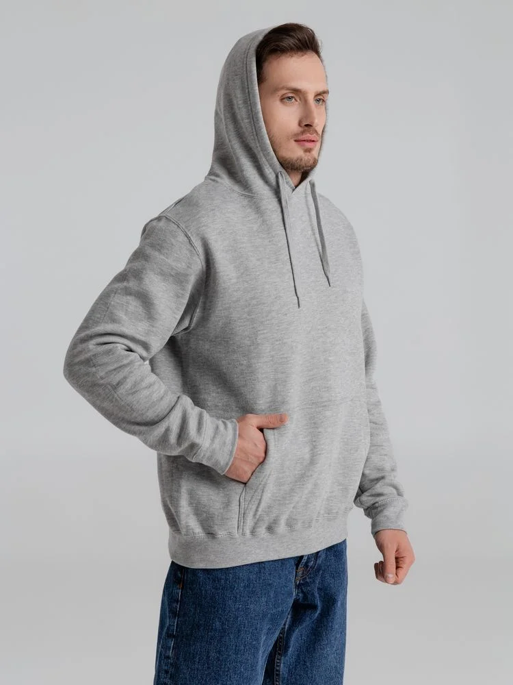 Толстовка с капюшоном Slam 320 серый меланж размер XS - фото 6